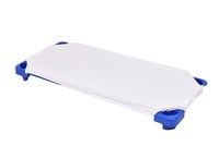 Cearsaf patut gradinita si cresa stivuibil bumbac culoare alba - 1