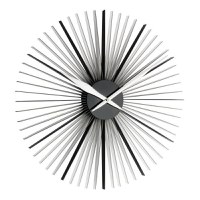 Ceas de perete analog xxl colorat creat de designer model Daisy - 1