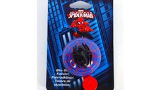 Clopoel biciclet EL Spiderman, metalic, compatibil cu majoritatea ghidoanelor, sunet puternic