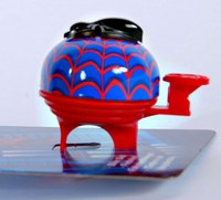 Clopoel biciclet EL Spiderman, metalic, compatibil cu majoritatea ghidoanelor, sunet puternic - 3