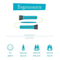Coarda de sarit cu lungime reglabila Chillafish Skibbi Azure - 3