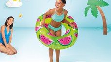 Colac gonflabil cu manere Intex 107 cm Pepene