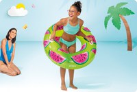 Colac gonflabil cu manere Intex 107 cm Pepene - 1