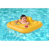 Colac gonflabil pentru bebelusi 76x76 cm Bestway Swim Safe Galben - 5