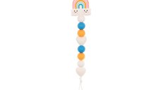 Colier pentru suzeta din silicon Coccorito Rainbow