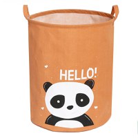 Cos pliabil Sipo pentru jucarii si rufe 35x42 cm bumbac 43l Panda - 8