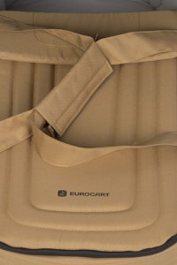 Cosulet port bebe tip landou Euro Cart Doblo CarryMe, cu intaritura, manere pentru transport, cu husa de picioruse si capotina, dimensiune 72 x 30 x 21 cm, Camel - 5