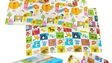 Covor pentru copii NiceKids 150 x 200 cm, pliabil cu doua fete, din spuma XPE, structura antiderapanta, Alfabet