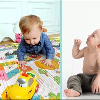 Covor pentru copii NiceKids 150 x 200 cm, pliabil cu doua fete, din spuma XPE, structura antiderapanta, Alfabet - 3