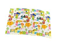 Covor pentru copii NiceKids 150 x 200 cm, pliabil cu doua fete, din spuma XPE, structura antiderapanta, Alfabet - 5