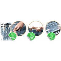 Covoras de joaca pentru copii cu doua fete Nukido Castelul printesei Gri 200x150x1cm,pliabil,realizat din spuma XPE inodora,in cutie de carton ce se poate colora - 3