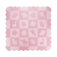 Covoras de joaca Puzzle Momi Zawi 150x150 cm Pink - 4