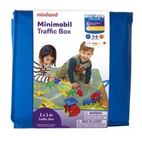 Covoras de joaca si cutie pentru jucarii Trafic - 1