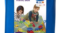 Covoras de joaca si cutie pentru jucarii Trafic