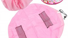 Covoras de joaca si saculet de jucarii 2 in 1, Roz