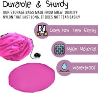 Covoras de joaca si saculet de jucarii 2 in 1, Roz - 4