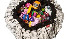 Covoras de joaca si saculet de jucarii 2in1 Toys Coloreaza-ma