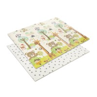 Covoras de joaca termic pentru copii Best Friends  Stars din spuma XPE, design cu doua fete, pliabil, 180x200 cm - 4