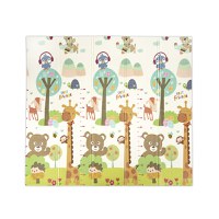 Covoras de joaca termic pentru copii Best Friends  Stars din spuma XPE, design cu doua fete, pliabil, 180x200 cm - 1