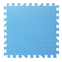 Covoras puzzle xl, 60x60 cm, grosime 2 cm, spuma eva, 2 piese culoare albastru deschis - 6