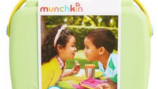 Cutie Bento Lunch Munchkin cu ustensile din inox 18L+ green