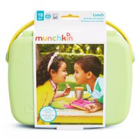 Cutie Bento Lunch Munchkin cu ustensile din inox 18L+ green - 1