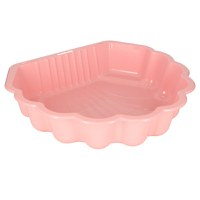 Cutie de nisip si piscina 2 in 1 pentru copii, Ikonka, cu baza antiderapanta, constructie solida, margini rotunjite, model Scoica XXL, Pink - 2