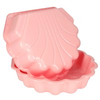 Cutie de nisip si piscina 2 in 1 pentru copii, Ikonka, cu baza antiderapanta, constructie solida, margini rotunjite, model Scoica XXL, Pink - 3