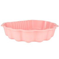 Cutie de nisip si piscina 2 in 1 pentru copii, Ikonka, cu baza antiderapanta, constructie solida, margini rotunjite, model Scoica XXL, Pink - 6