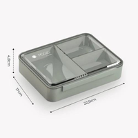 Cutie medie pentru pranz Nuvita Sage Green 950 ml - 2