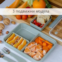 Cutie medie pentru pranz Nuvita Sage Green 950 ml - 3