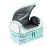 Cutie termica matlasata cu paiete reversibile si interior impermeabil Lunch box Girabrilla Tiffany - 1