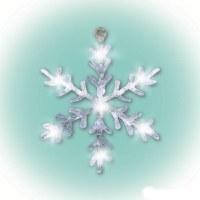 Decor fereastra cu led-uri Home fulg de zapada - 4