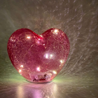 Decoratiune Inima roz cu leduri - 1