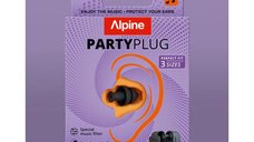 Dopuri de urechi cu filtru muzical pentru festivaluri si concerte, 3 dimensiuni incluse (SML), protectie zgomote SNR 19dB, reutilizabile, negre,