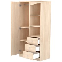 Dulap cu o usa si 3 sertare Eva natur - 2