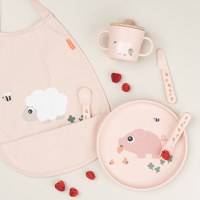 Farfurie antialunecare Done by Deer Foodie Tiny Farm powder - 3