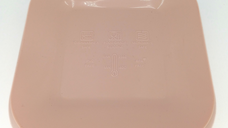 Farfurie patrata din silicon compartimentata Coccorito Soft Pink