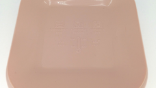 Farfurie patrata din silicon compartimentata Coccorito Soft Pink