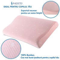 Fata de perna din bumbac pentru copii 2 ani+ Suporto Roz - 2