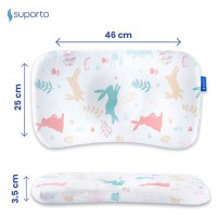 Fata de perna pentru perna ortopedica Baby 8-24 luni model cu iepurasi - 2