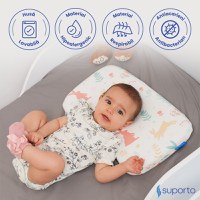 Fata de perna pentru perna ortopedica Baby 8-24 luni model cu iepurasi - 3