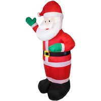 Figurina mos craciun gonflabil 180 cm, iluminat led, pentru interior si exterior Procart - 2