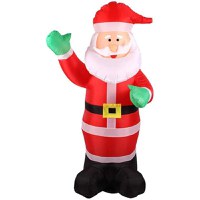 Figurina mos craciun gonflabil 180 cm, iluminat led, pentru interior si exterior Procart - 3