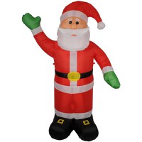 Figurina mos craciun gonflabil 180 cm, iluminat led, pentru interior si exterior Procart - 6