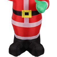 Figurina mos craciun gonflabil 180 cm, iluminat led, pentru interior si exterior Procart - 7