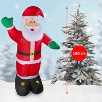 Figurina mos craciun gonflabil 180 cm, iluminat led, pentru interior si exterior Procart - 8