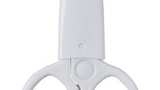 Forfecuta pentru bebelusi cu varf rotund ceramic white Rotho babydesign