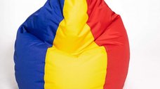 Fotoliu Bean Bag Tricolor cu Husa Interioara pentru Relaxare