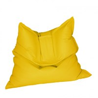 Fotoliu mare magic pillow yellow quince pretabil si la exterior umplut cu perle polistiren - 1